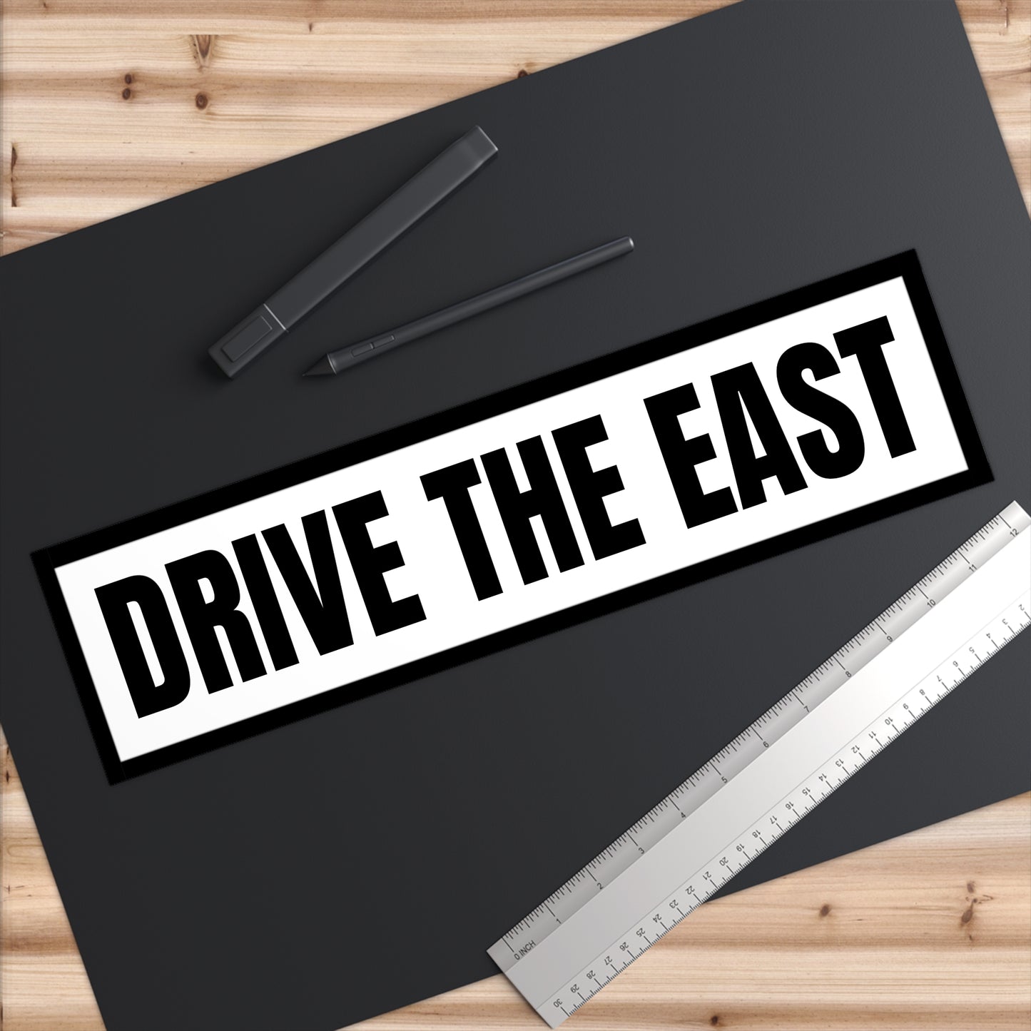 Adventure Bumper Stickers - Drive the East, Car Decor, Road Trip Gifts, Travel Enthusiast, Funny Car Accessories