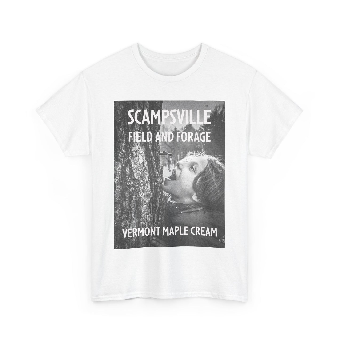 Copy of Scampsville Maple Cream Tee - Unisex Cotton T-Shirt, Vintage Style, Nature Lover Gift, Autumn Fashion, Perfect for Celebrations