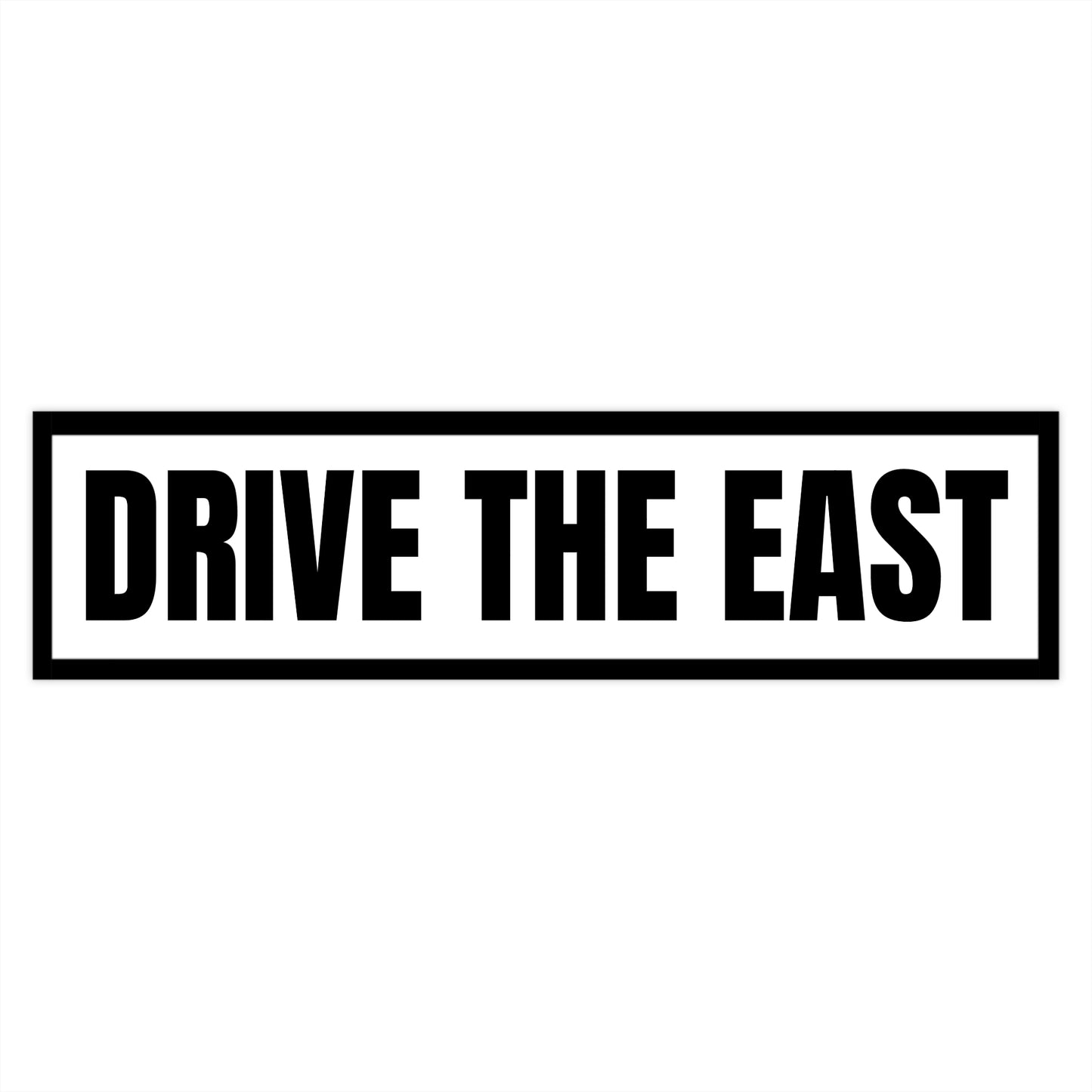 Adventure Bumper Stickers - Drive the East, Car Decor, Road Trip Gifts, Travel Enthusiast, Funny Car Accessories