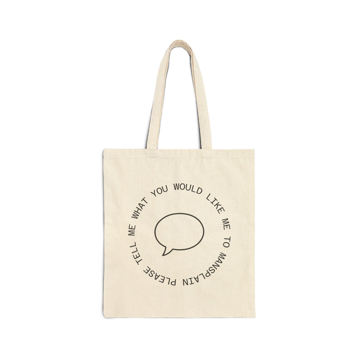 Mansplain Funny Tote Bag - Great for Shopping, Gifts, Everyday Use, Eco-Friendly, Motivational