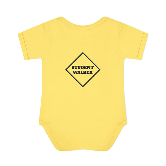 Cute Baby Bodysuit with Student Walker Design, Infant Clothes, Graphic Onesie, Baby Shower Gift, New Parent Essentials