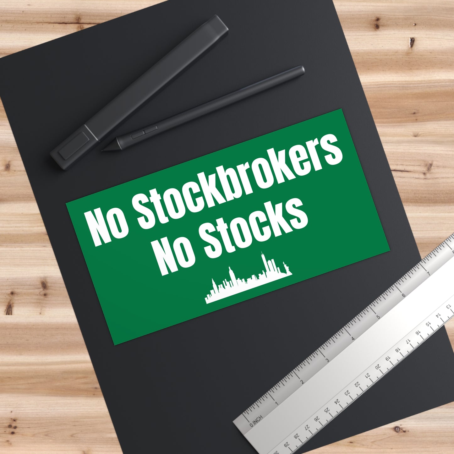 No Stockbrokers Bumper Stickers - Fun Car Decor, Wall Art, Gifts for Finance Lovers, Motivational Quotes, Unique Sticker Collection