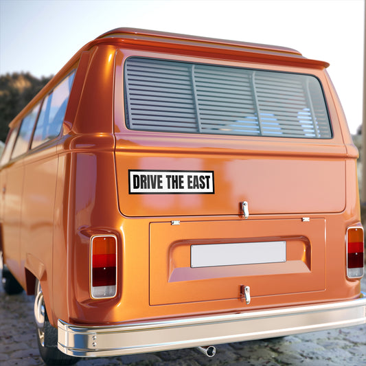 Adventure Bumper Stickers - Drive the East, Car Decor, Road Trip Gifts, Travel Enthusiast, Funny Car Accessories